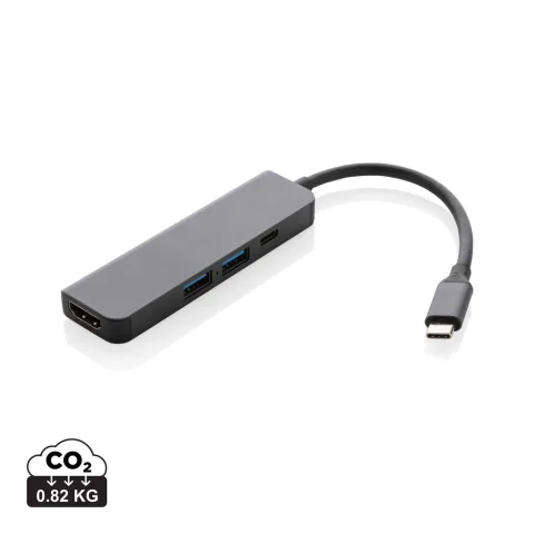 Terra RCS recycled aluminium hub with HDMI input
