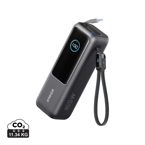 Anker Power Bank 25.000 mah 165W, Built-in retractable cable