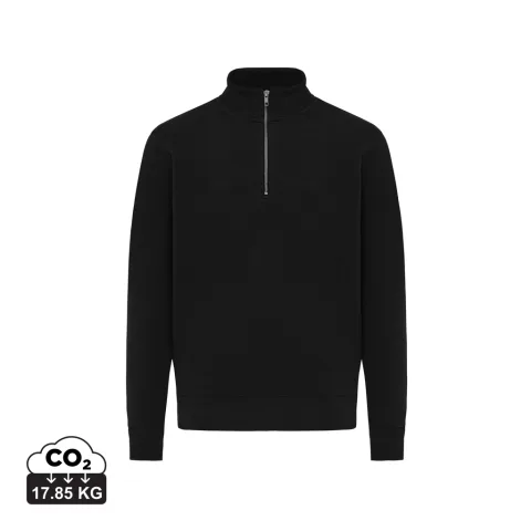 IQONIQ Elgon recycled cotton quarter zip sweater