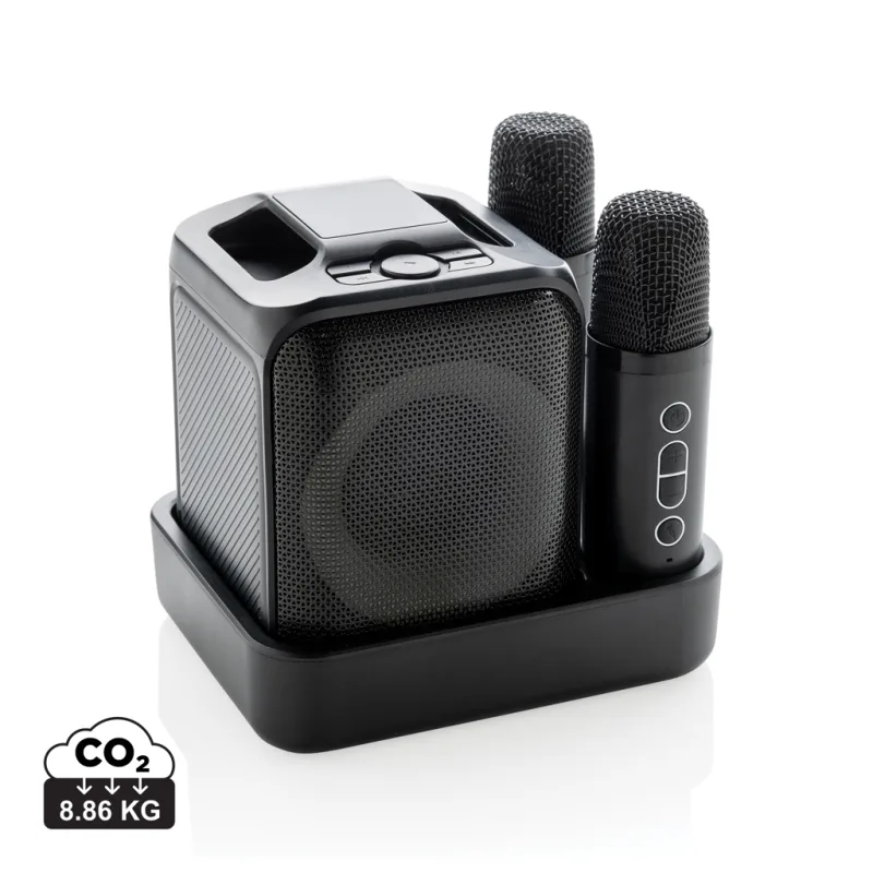 Singvibe RCS recycled plastic karaoke set with double mic