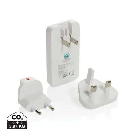 Fluxo RCS 65W flat GAN charger with universal connectors