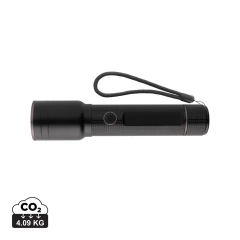 RCS recycled aluminium USB-rechargeable heavy duty torch