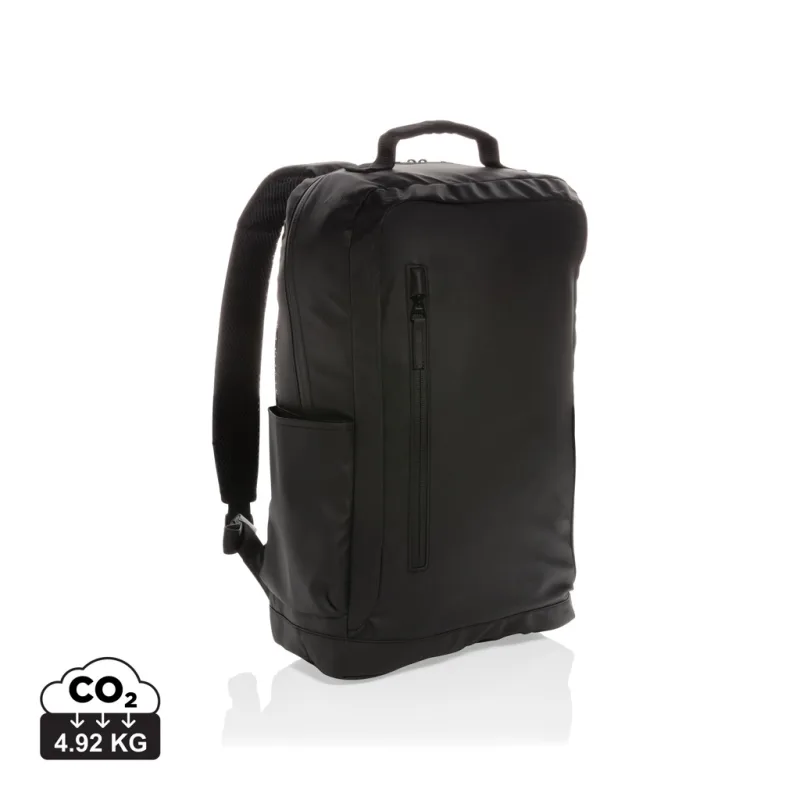 Fashion black 15.6" laptop backpack PVC free