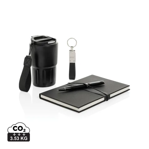 Swiss Peak RCS certified deluxe business gift set w/ tumbler