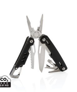 Solid multitool with carabiner