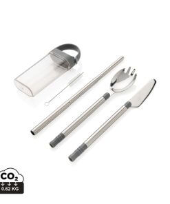 Pocketsize reusable cutlery set on-the-go