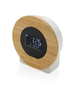 Utah RCS rplastic and bamboo LCD desk clock