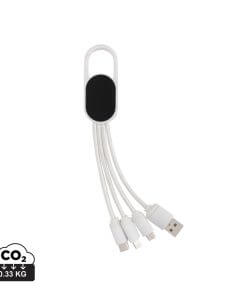 4-in-1 cable with carabiner clip