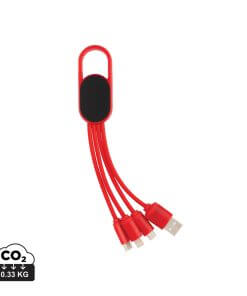 4-in-1 cable with carabiner clip