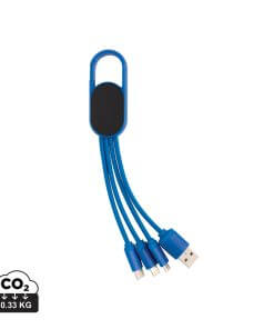 4-in-1 cable with carabiner clip