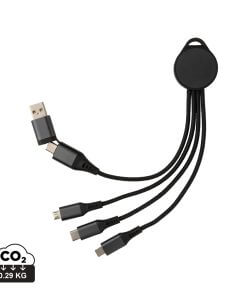 Terra RCS recycled aluminium 6-in-1 charging cable