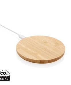 Bamboo 5W round wireless charger