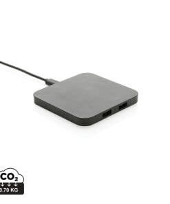 RCS recycled plastic 10W Wireless charger with USB Ports