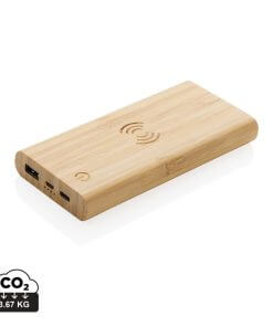 Bamboo 8.000 mAh 5W wireless powerbank