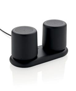 Double induction charging speaker