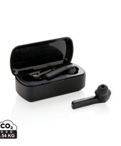 Free Flow TWS earbuds in charging case