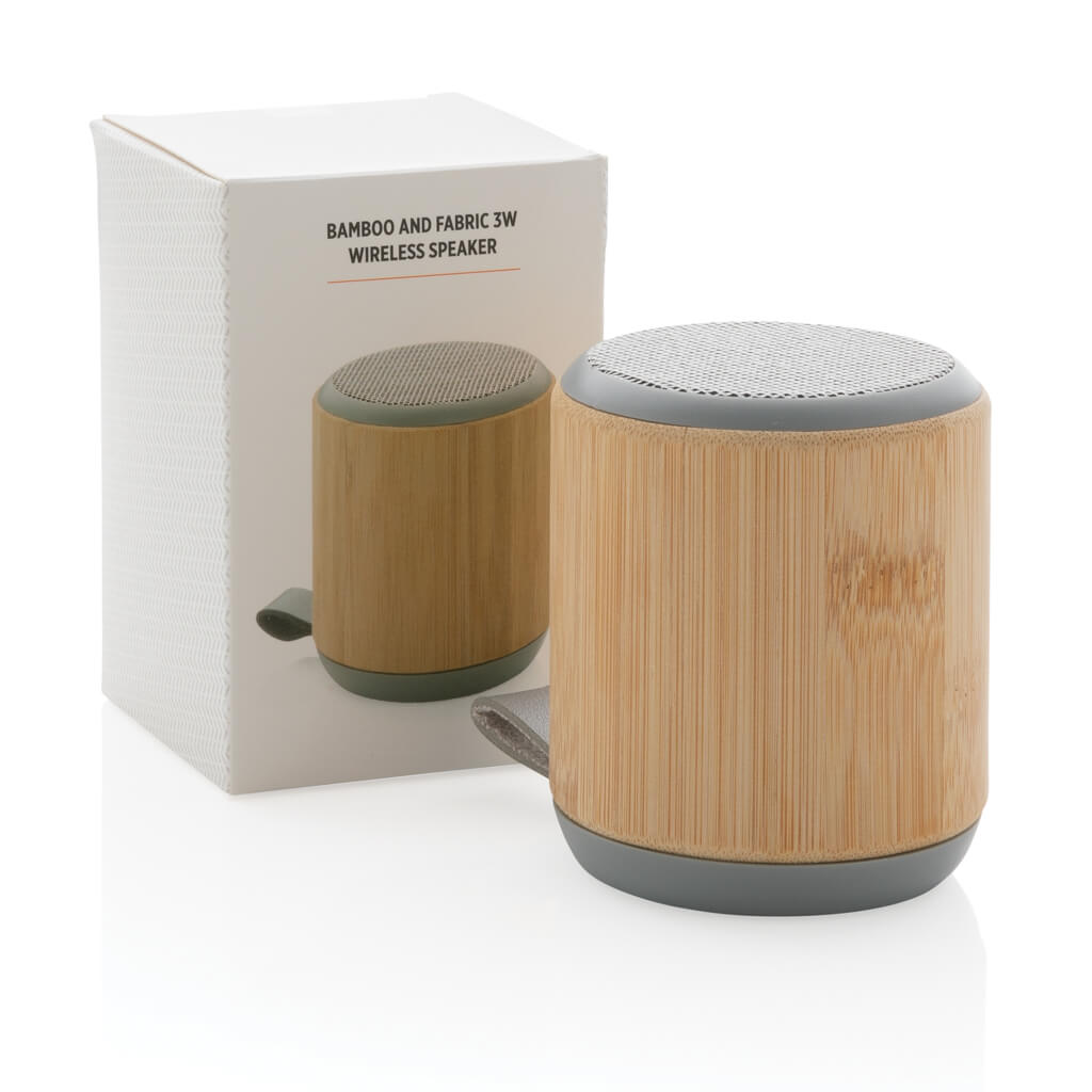 Bamboo and fabric 3W wireless speaker - Image 8