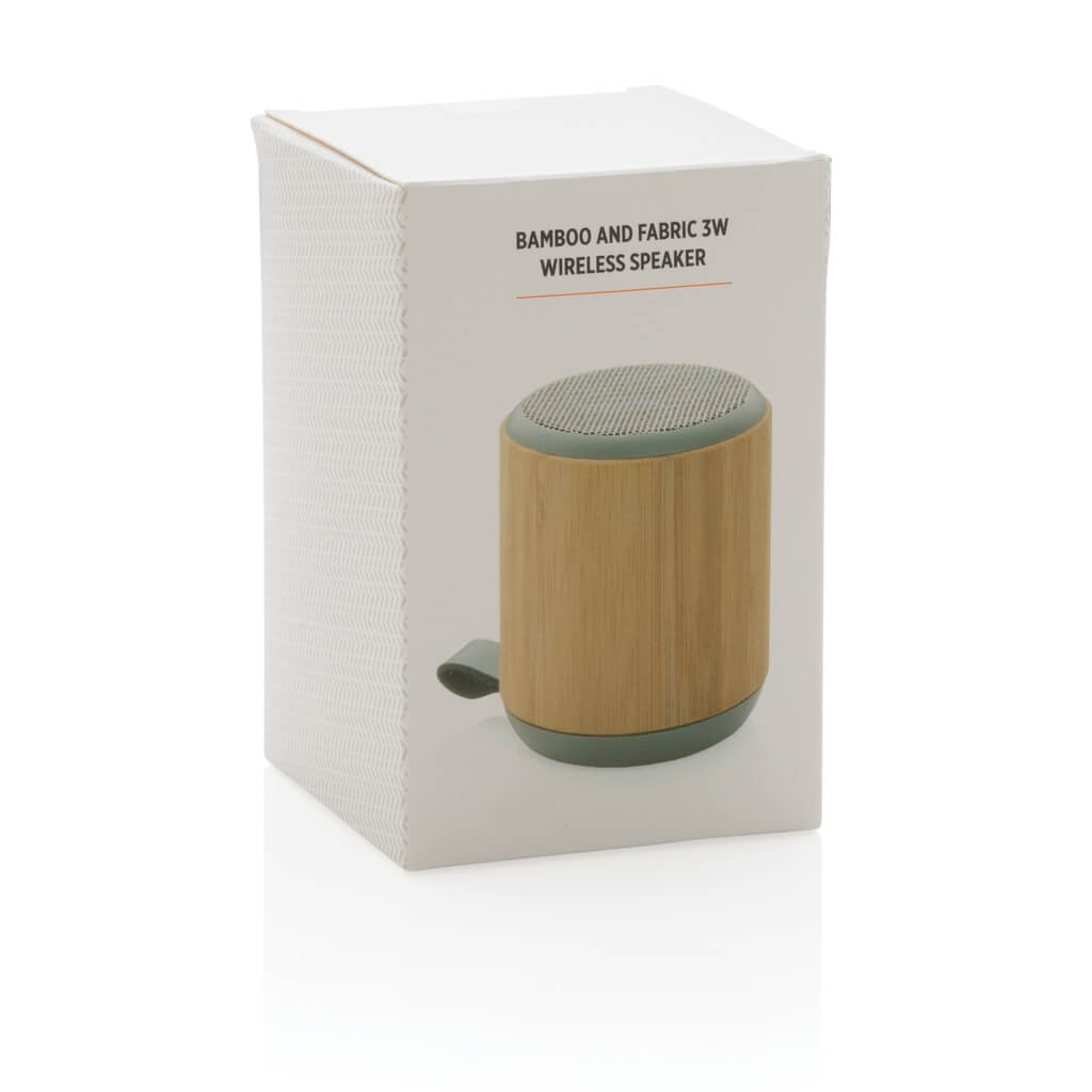 Bamboo and fabric 3W wireless speaker - Image 9