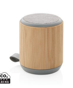 Bamboo and fabric 3W wireless speaker