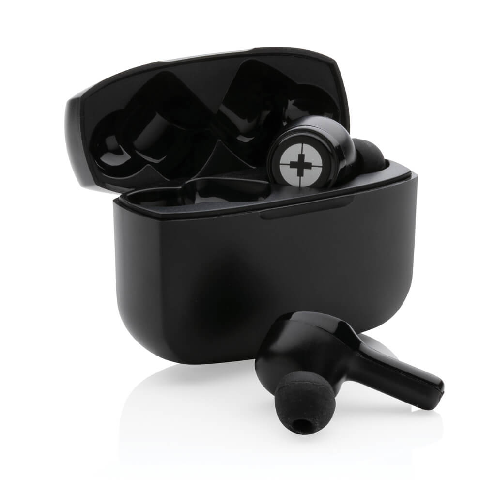RCS recycled plastic Swiss Peak ANC TWS earbuds - Image 2