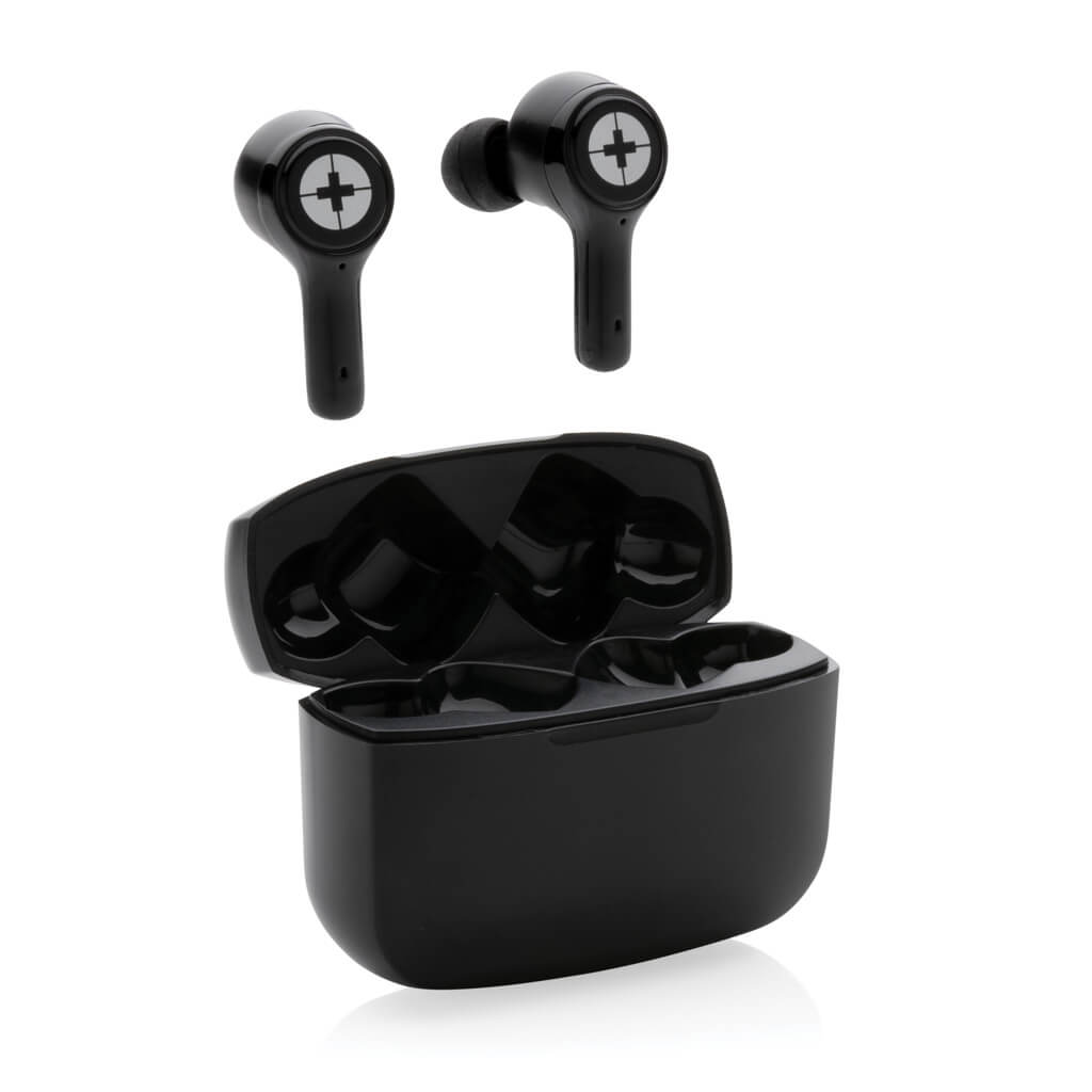 RCS recycled plastic Swiss Peak ANC TWS earbuds - Image 4