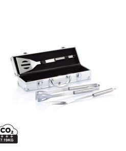 3 pcs barbecue set in aluminium box