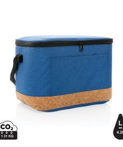 Impact AWARE™ XL RPET two tone cooler bag with cork detail