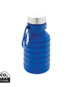 Leakproof collapsible silicone bottle with lid