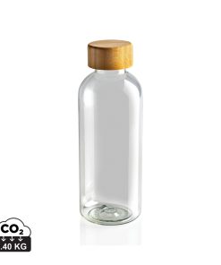 GRS RPET bottle with bamboo lid