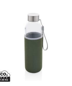 Glass bottle with neoprene sleeve