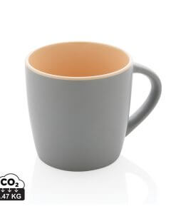 Ceramic mug with coloured inner