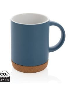 Ceramic mug with cork base