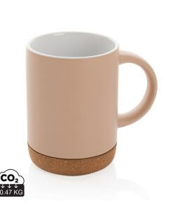 Ceramic mug with cork base