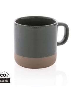 Glazed ceramic mug