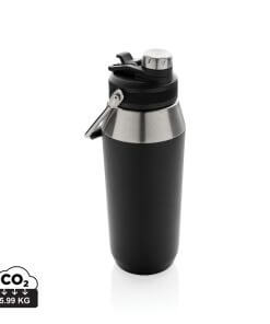 Vacuum stainless steel dual function lid bottle 1L