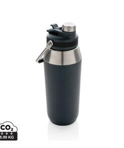 Vacuum stainless steel dual function lid bottle 1L