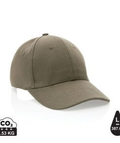 Impact 6 panel 280gr Recycled cotton cap with AWARE™ tracer