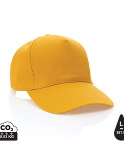 Impact 5panel 280gr Recycled cotton cap with AWARE™ tracer