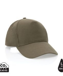 Impact 5 panel 190gr Recycled cotton cap with AWARE™ tracer