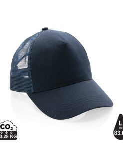 Impact AWARE™ Brushed rcotton 5 panel trucker cap 190gr