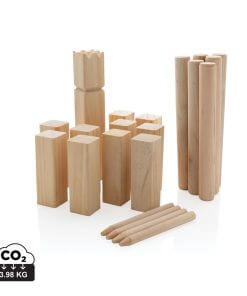 Wooden kubb set