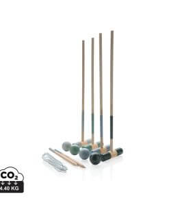 Wooden croquet set