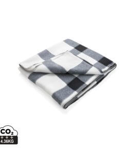 Soft plaid fleece blanket