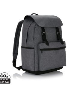 Laptop backpack with magnetic buckle straps