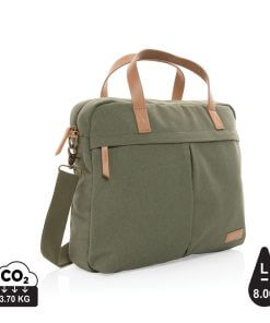 Impact AWARE™ 16 oz. recycled canvas laptop bag