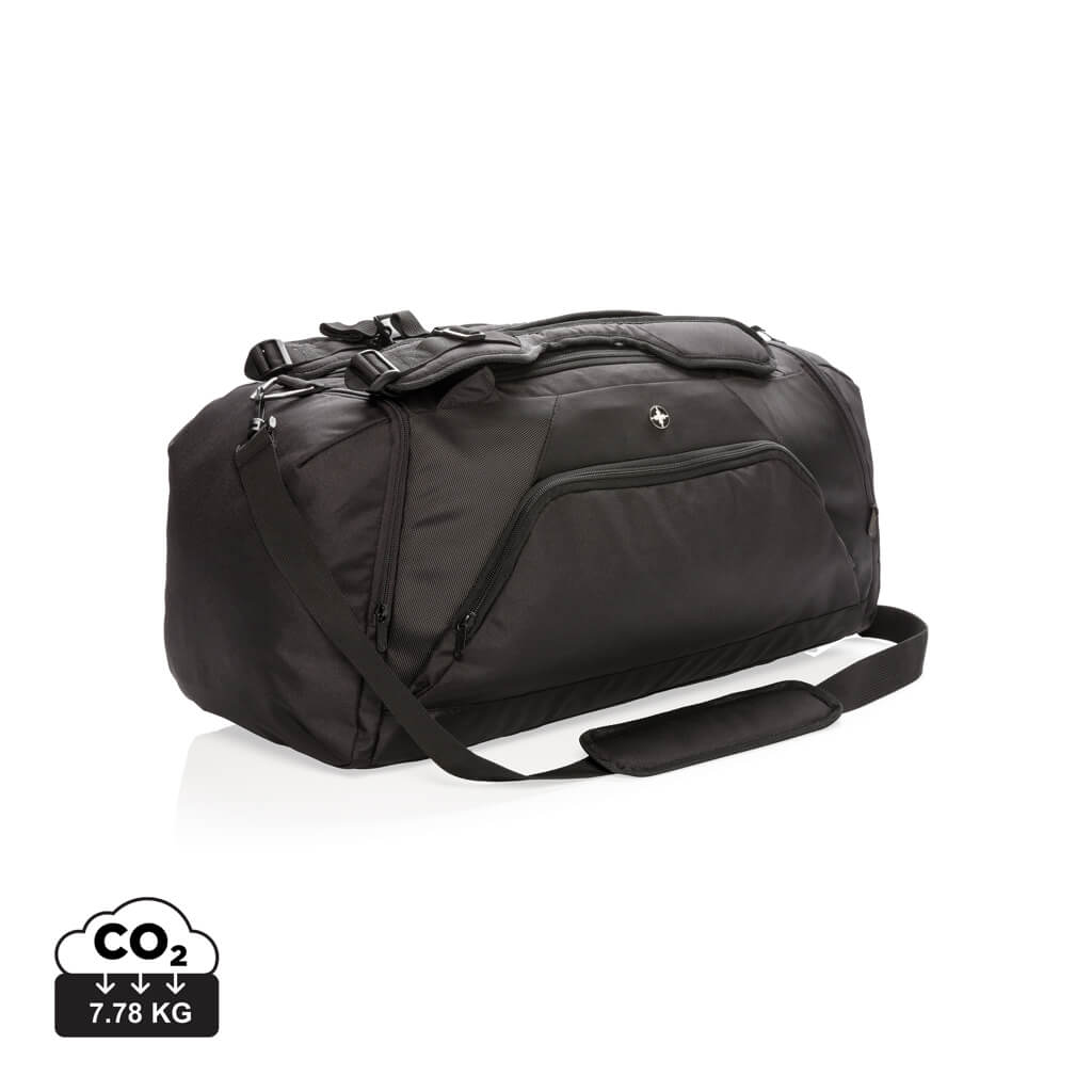 Swiss Peak RFID sports duffle & backpack