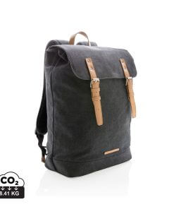 Canvas laptop backpack PVC free