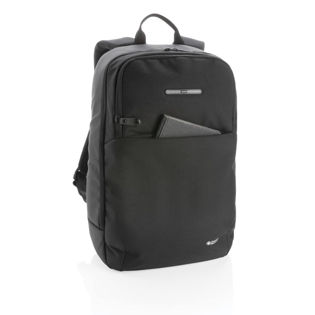 Swiss Peak laptop backpack with UV-C steriliser pocket - Image 6