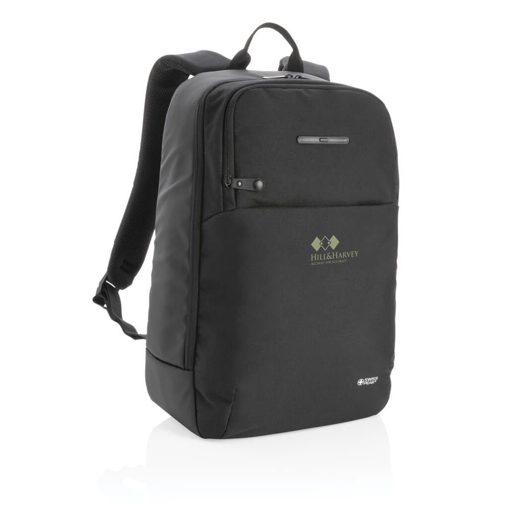 Swiss Peak laptop backpack with UV-C steriliser pocket - Image 10