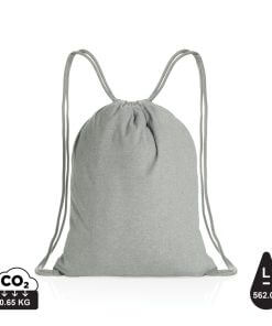 Impact AWARE™ Recycled cotton drawstring backpack 145g